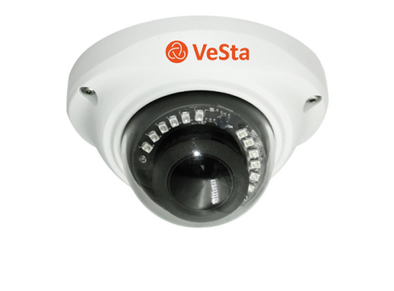Антивандальная IP камера VeSta VC-7460 (M125, f=3.6, Белый, IR, аудиовход внешний)