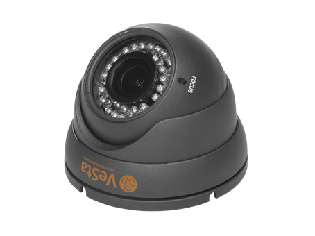 Антивандальная камера VeSta VC-3480 (M108, f=3.6, Титан, IR)